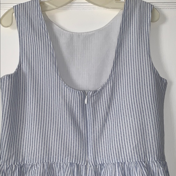 GAP Girls Blue & White Floral Pinstripe Dress XL 12/13 EUC Sundress - Picture 6 of 10